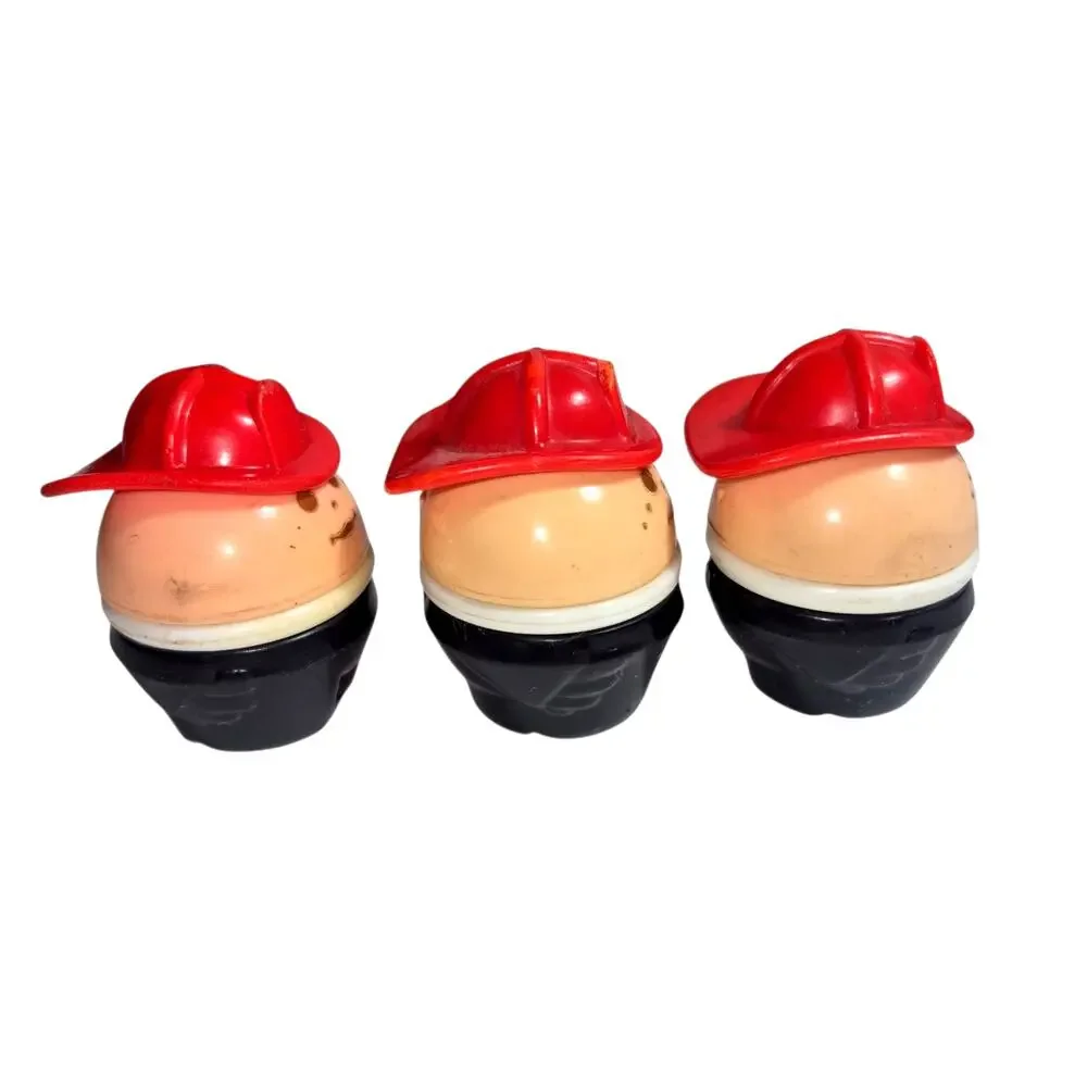 Vintage 80s Little Tikes Toddle Tots Fire Truck & # Chinky Firemen Little People - Picture 7 of 10